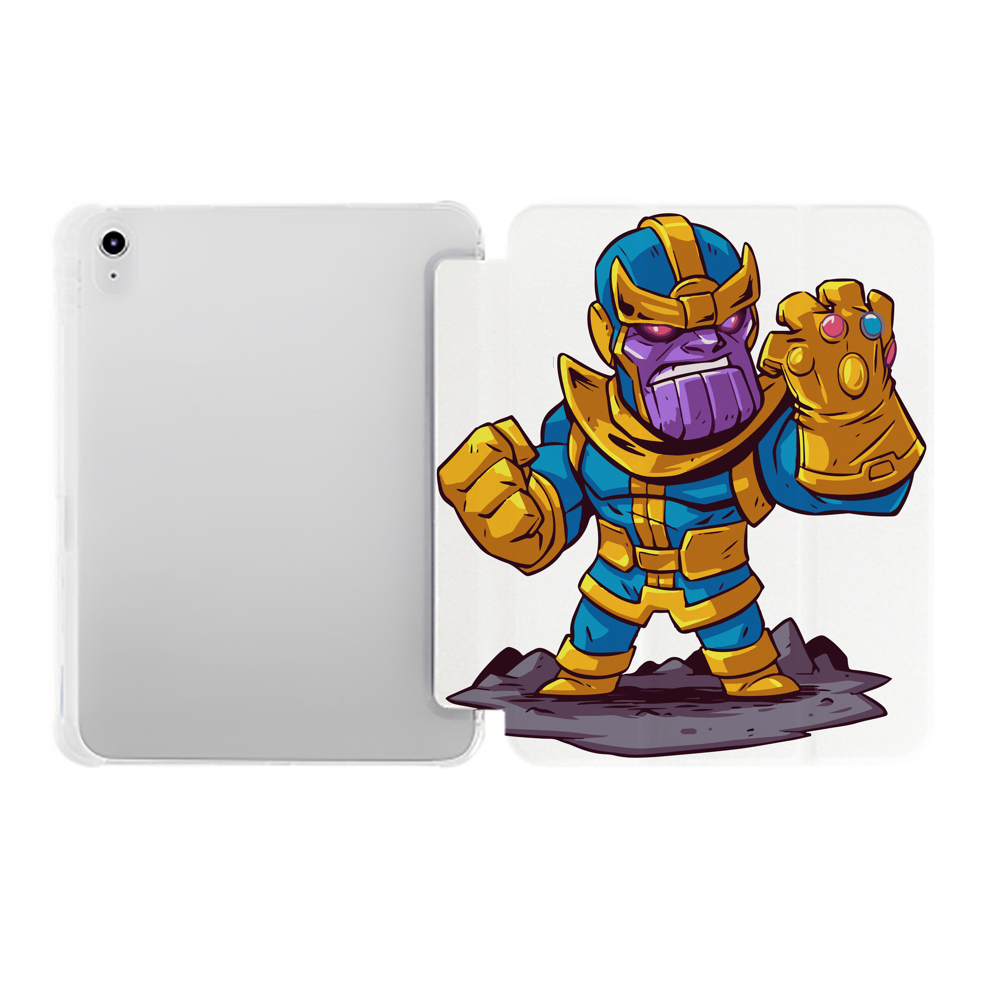（画像用） アベンジャーズ The Avengers IPad ケース ペン収納付き 三つ折りスタンド PUレザー×シリコン 対応機種9.5/10.5/10.9インチ